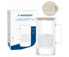Filtravimo ąsotis Wessper Ąsotis Wessper D4 BOROSILICATE MINI futureflow™ Aquamax (WES208-FF-BG)