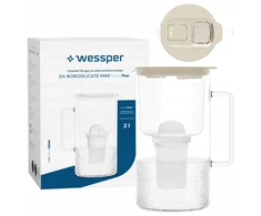 Filtravimo ąsotis Wessper ąsotis Wessper D4 BOROSILICATE MINI futureflow™ Aquaclassic (WES209-FF-BG)