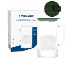 Filtravimo ąsotis Wessper ąsotis Wessper D4 BOROSILICATE MINI futureflow™ Aquamax (WES208-FF-GE)