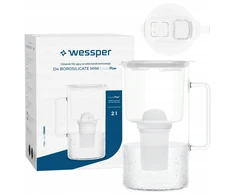 Filtravimo ąsotis Wessper ąsotis Wessper D4 BOROSILICATE MINI futureflow™ Aquaclassic (WES209-FF-WH)