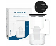 Filtravimo ąsotis Wessper ąsotis Wessper D4 BOROSILICATE MINI futureflow™ Aquaclassic (WES209-FF-BK)