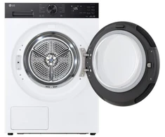 LG džiovyklė | RHX5009TKB | Energijos vartojimo efektyvumo klasė B | Priekinis pakraunamas | 9kg | Skaitmeninis | Šilumos siurblys | Gylis 66 cm | Wi-Fi | Baltas