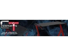 E1ce7 stalas ŽAIDIMŲ STALUS ŽAIDĖJAMS CORTEK 141 RGB VALDYMO RANKENOS