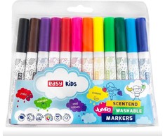 Jumbo trinami žymekliai 12 spalvų EASY - Easy Stationery