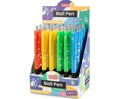 Easy Stationery Mėlynas automatinis tušinukas (24 vnt) EASY