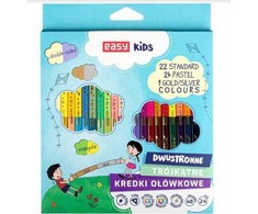 Spokey Dvipusiai trikampiai pieštukai 48 spalvų EASY - Easy Stationery