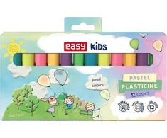 Easy Stationery 1Deame 12 KŪRYBINGŲ SPALVŲ PASTELINĖS PLASTELINĖS RINKINYS MENO MOKYKLAI *7183*
