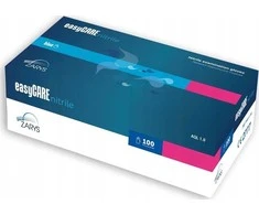 EasyCARE vienkartinės nitrilo pirštinės, be miltelių, nesterilios, mėlynos, L dydis, 100vnt.