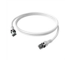 „EasyLan DualBoot PushPull“ jungiamasis kabelis Cat.6A (EA klasė), S/FTP, RJ45 / RJ45, baltas, 7,5 m