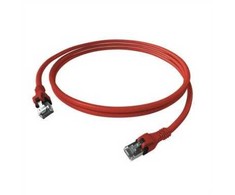 „EasyLan DualBoot PushPull“ jungiamasis kabelis Cat.6A (EA klasė), S/FTP, RJ45 / RJ45, juodas, 1 m