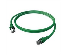 „EasyLan DualBoot PushPull“ jungiamasis kabelis Cat.6A (EA klasė), S/FTP, RJ45 / RJ45, sidabrinis, 2 m
