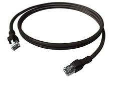 Easylan EasyLan DualBoot® PushPull tinklo kabelis Cat.6A (Class EA), S/FTP, RJ45 / RJ45, juodas, 10 m