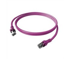 „EasyLan DualBoot PushPull“ pataisos kabelis, Cat.6A (EA klasė), S/FTP, RJ45 / RJ45, violetinis, 5 m
