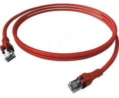 Easylan EasyLan DualBoot® PushPull tinklo kabelis Cat.6A (Class EA), S/FTP, RJ45 / RJ45, raudonas, 1,5 m