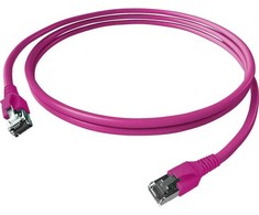 „EasyLan FlexBoot Cat.6A“ jungiamasis kabelis, S/FTP, violetinis, 1 m