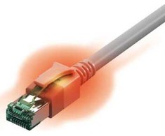 Easylan Patchkabel RJ45 kat. 6A S/FTP 1 m Pilka (CS1OxADAD0010)