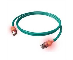 „EasyLan S/FTP DualBoot“ LED patch kabelis Cat.6A, RJ45 / RJ45, LSOH, turkio spalvos, 7,5 m