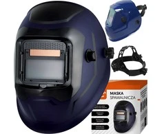EasyTouch PAX suvirinimo kaukė, automatiškai tamsėjanti, su filtro reguliavimu DIN 9-13, maitinama saulės energija / baterijomis, ličio jonų CR2032.
