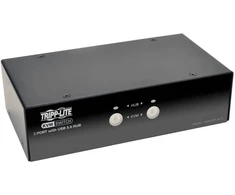„Tripp Lite“ serijos Eaton Eaton 2 prievadų „DisplayPort KVM“ komutatorius su garsu, kabeliais ir USB 3.0 „SuperSpeed“ šakotuvu - KVM / garso / USB komutatorius - 2 x KVM / garso / USB - 1 lokalizatorius „Benutzer“ - Stalinis kompiuteris