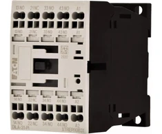Eaton 24 V DC pagalbinis kontaktorius DILA 3Z+1R Push-In spyruokliniai gnybtai 199213