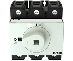 Eaton 28 kubinių pėdų pagrindinis jungiklis, 3 polių, 80 A, be veleno ir rankenos, nuimamas tvirtinimas, metaliniam velenui P3-80/XM EP-400973