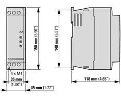 Eaton 3 fazių švelnus paleidiklis DS7-342SX032N0-N 400 V kintamoji srovė 32 A 15 kW kintamoji srovė 134932