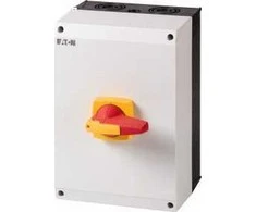 Eaton 4P 125A jungiklio skyriklis su spyna IP65 korpuse DMM-125I5/P-R (172854)