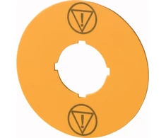 Eaton Aprašymo lentelė, geltona, apvali, fi60mm /VALDOMAS STOP/ M22-XBK-ESS 180472