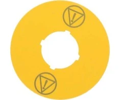 Eaton Aprašymo lentelė, geltona, apvali, fi60mm /VALDOMAS STOP/ M22-XBK-ESS 180472