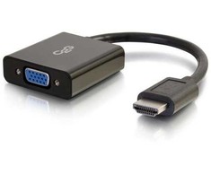 CABLESTOGO C2G HDMI į VGA adapteris - HDMI į VGA keitiklio adapteris - 1080p - vaizdo keitiklis - HDMI - VGA - juodas (C2G41350)
