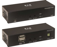 Šakotuvas Eaton Tripp Lite Series DisplayPort to HDMI over Cat6 Extender Kit with KVM Support, 4K 60Hz, 4:4:4, USB, PoC, HDCP 2.2, iki 230 ft., TAA - Rozszerzenie dla wideo/audio - HDMI, DisplayPort - przez CAT 6 - do 70 m - zgodny su TAA - fur P/N: B127A-01