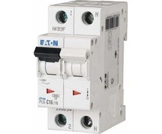 Eaton Grandinės pertraukiklis 1P+N D 16A 6kA AC PL6-D16/1N 164941
