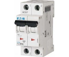 Eaton Grandinės pertraukiklis 2P B 10A 6kA AC PL6-B10/2 286553