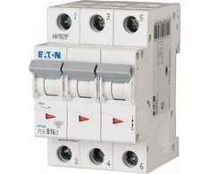 Eaton 286589 Grandinės pertraukiklis 3P B 16A 6kA AC PL6-B16/3 286589