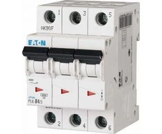Eaton Grandinės pertraukiklis 3P D 4A 6kA AC PL6-D4/3 286609