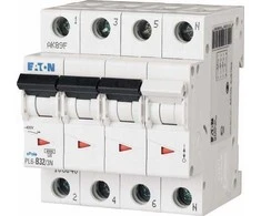 Eaton Grandinės pertraukiklis 3P+N D 32A 6kA AC PL6-D32/3N 165042