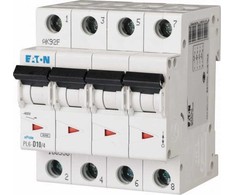 Eaton 166490 Grandinės pertraukiklis 4P B 10A 6kA AC PL6-B10/4 166490