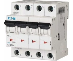 Eaton Grandinės pertraukiklis 4P D 25A 6kA AC PL6-D25/4 166546