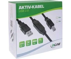 USB kabelis Eaton USB-A - miniUSB 7,5 m, juodas