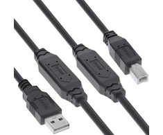 USB kabelis Eaton USB-A - USB-B 12,5 m juodas