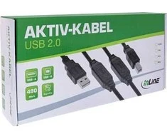 USB kabelis Eaton USB-A - USB-B 12,5 m juodas