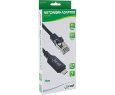 Eaton InLine® USB 3.2 tinklo adapterio kabelis, gigabito, USB-C į RJ45 kištuką, 5 m