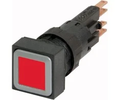 Eaton Mygtukas 18 x 18mm raudona be grįžimo su Q18LTR- RT / WB (086448) backlight
