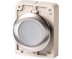 Eaton 30mm diskas lygus baltas su apšvietimu M30C- FDL- W 182925 M30C- FDL- W (182925)