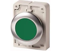 Eaton 30mm mygtuką vairuoti plokščia žalia su savarankiškai grįžti (182919)