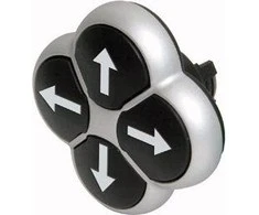 Eaton 4-pozicija juoda rodyklė vairuoti su savarankiškai grįžti M22-DI4-S- X7 (286338)