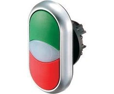 Eaton Dvivietis žalias / raudonas mygtukas su apšvietimu M22- DDL- GR (216698)