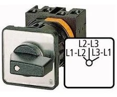 Eaton Voltmečio jungiklis L1-L2 / L2-L3 / L1-L3 3P 20A T0-2-15922 / E (053099)