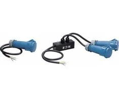 Eaton 32A laidinis raudonas iki 32A EN60309 kištuko išvesties kabelis