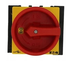 Eaton Atjungiklis 40A 3P+N 1Z+1R ant lentos raudonai geltona rankena su blokavimu P1-40/EA/SVB/N/HI11 199897